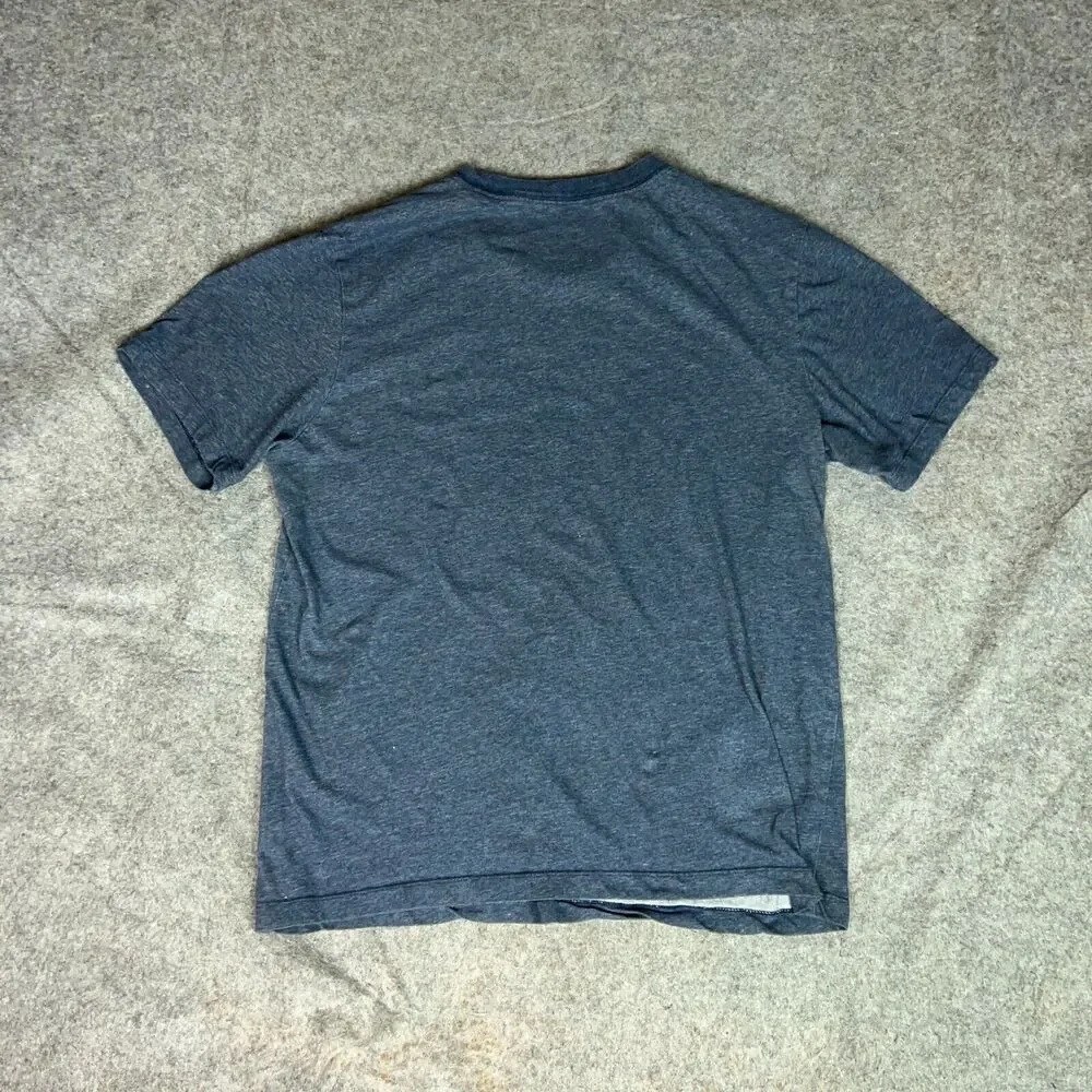 Nike Mens Shirt Medium Navy White Tee T‎ Swoosh Everyday Causal Sports Logo Top
